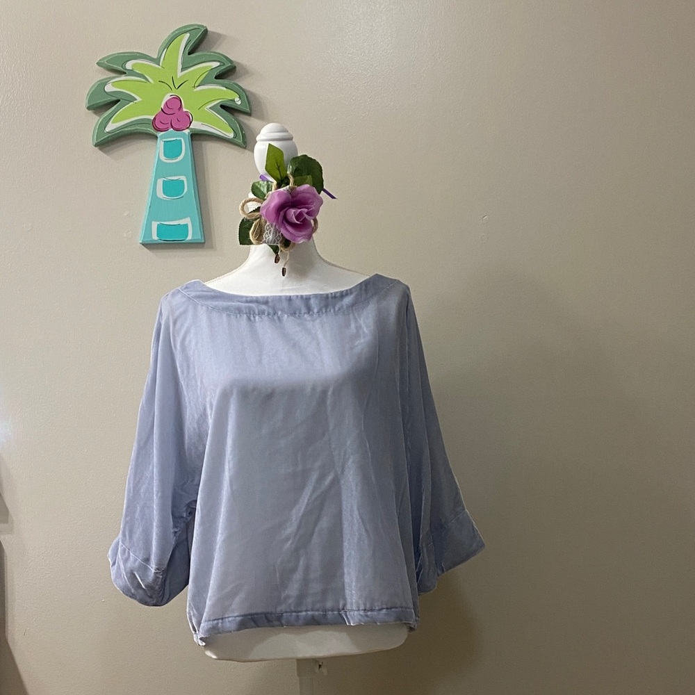 cupcakes & cashmere Light Grey Blouse